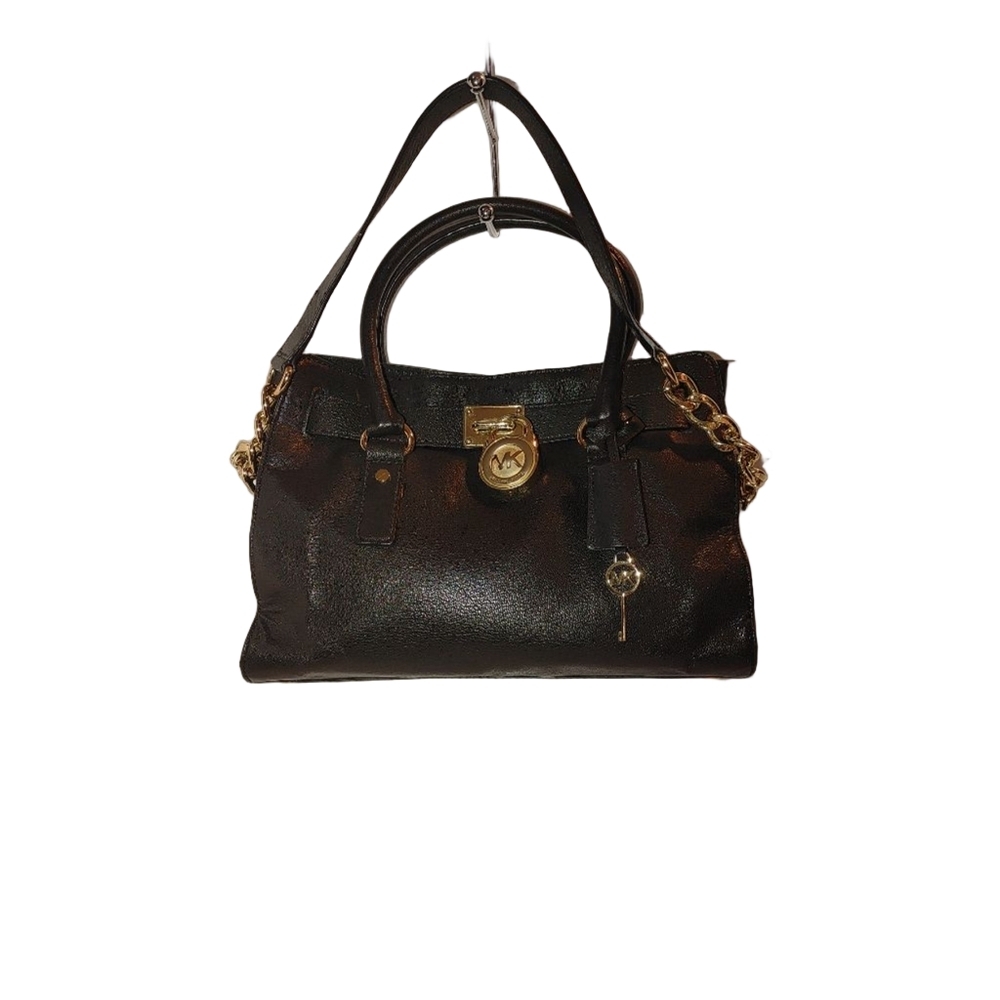Michael Kors Hamilton Pebbled Leather Satchel